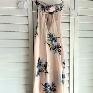 Sienna Sky Tie-Back Casual Blouse Pink and Floral